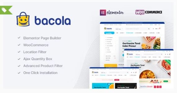 Bacola - Grocery Store and Food eCommerce Theme